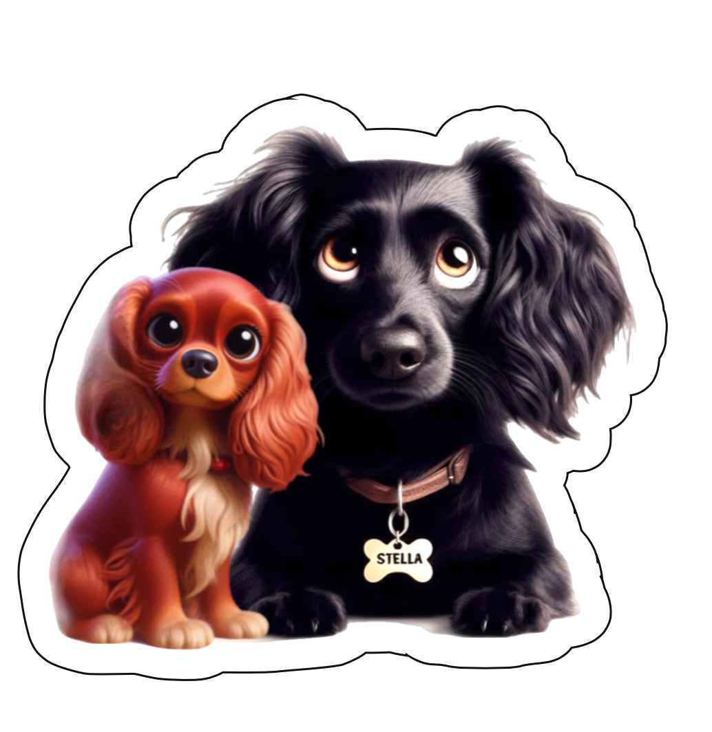 Custom Pet Stickers -2 pets